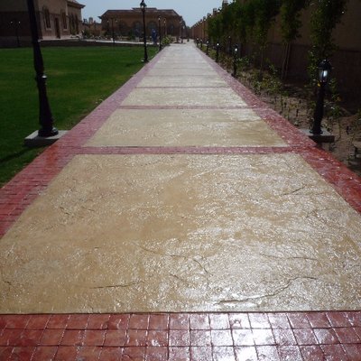 الأرضيات الخرسانية المطبوعة